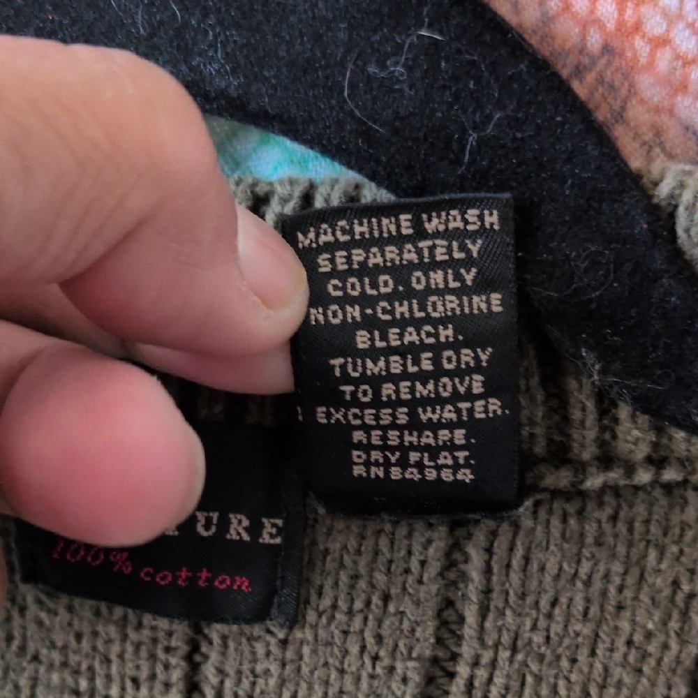 Structure Green Cardigan Sweater - Picture 3 of 4